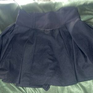Black mini skort